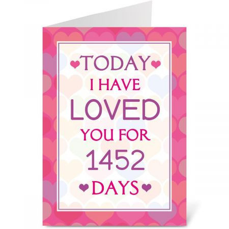 Days of Love Personalized Valentines Card