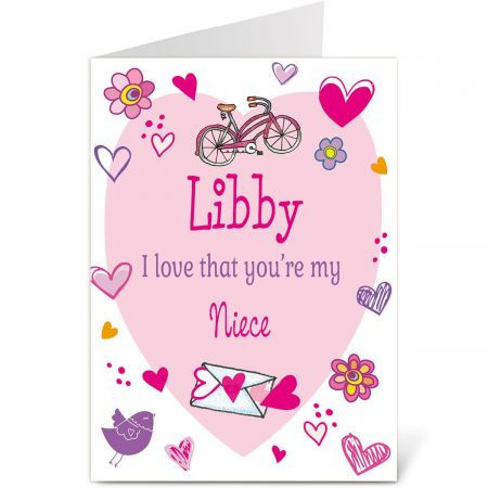 Special Girl Personalized Valentine Card