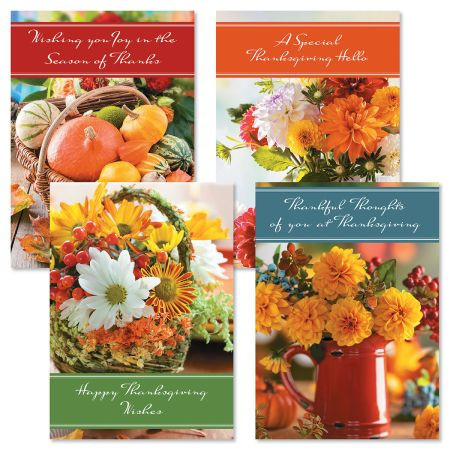 Bouquet Thanksgiving Cards