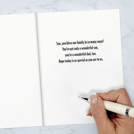 Wonderful Son on Father's Day Card