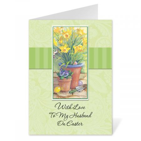 To My Husband Easter Card
