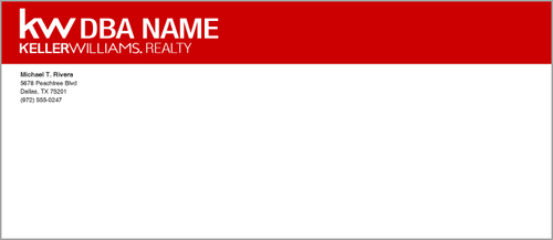 Design KW_ENV_02 - Keller Williams Custom Envelopes