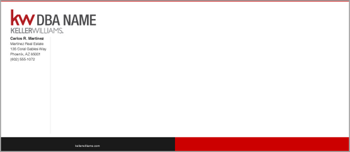 Design KW_ENV_07 custom keller williams realty #10 Envelopes