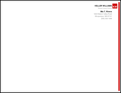 Design KW_A2_ENV_19 custom keller williams realty A2 Envelopes