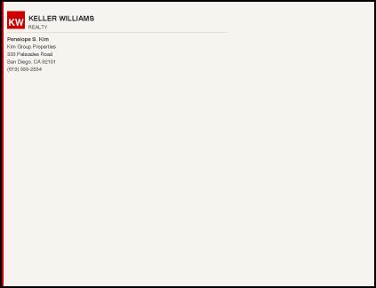 Design KW_A2_ENV_25 custom keller williams realty A2 Envelopes