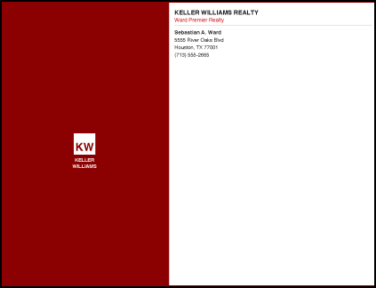 Design KW_A2_ENV_26 custom keller williams realty A2 Envelopes