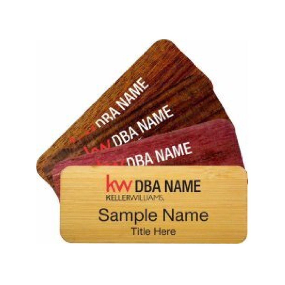 Wood Name Badges