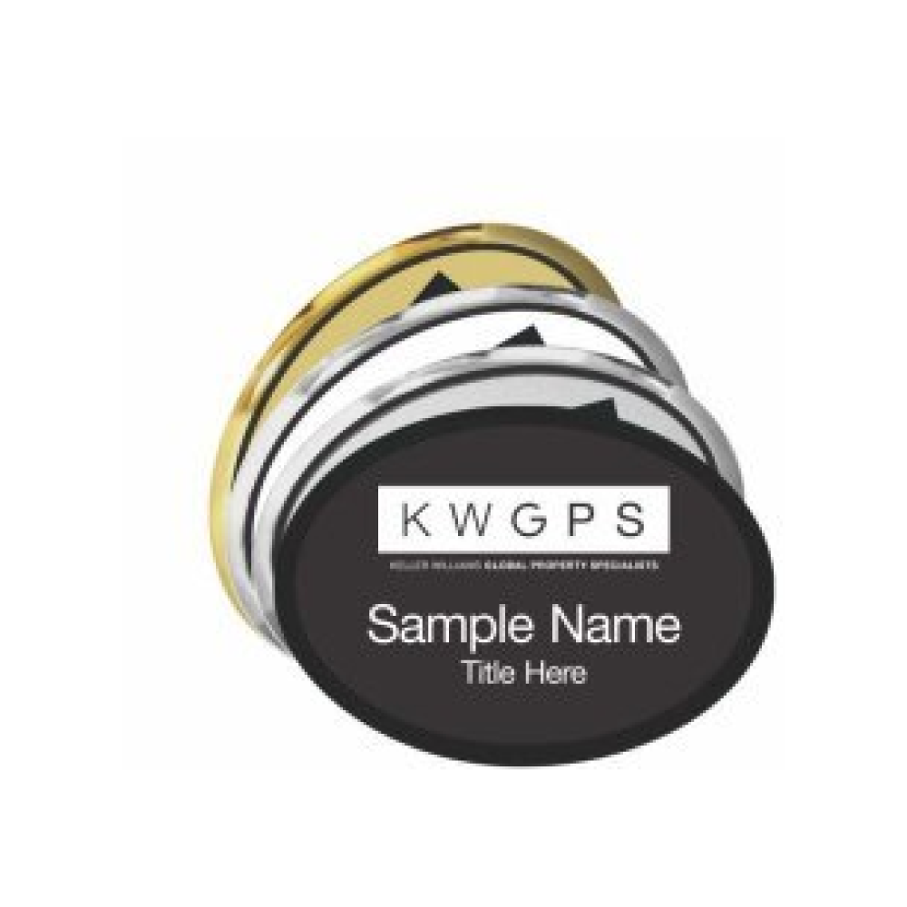 Oval Executive Name Badges