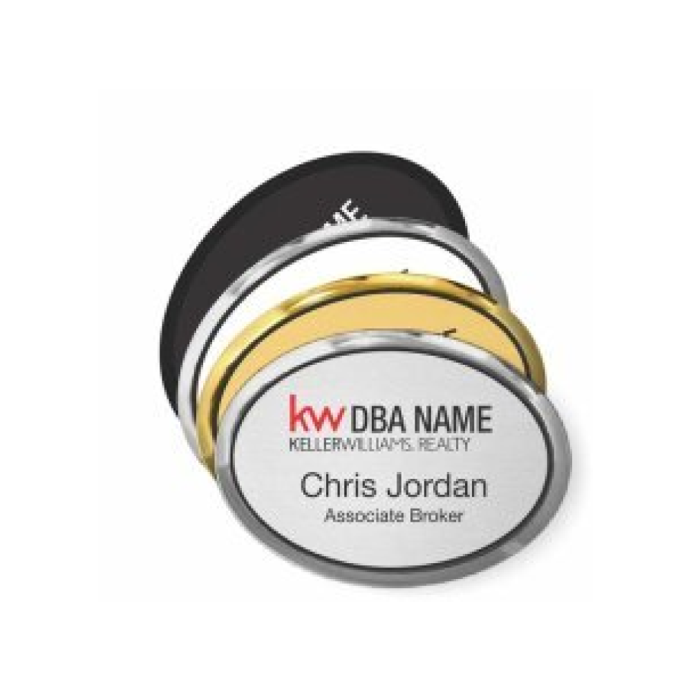 Oval Executive Name Badges