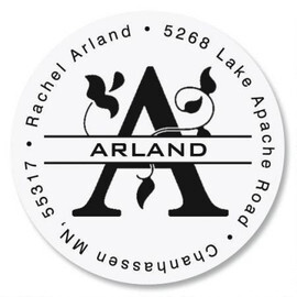 Monograms, Initial, Symbols Address Labels