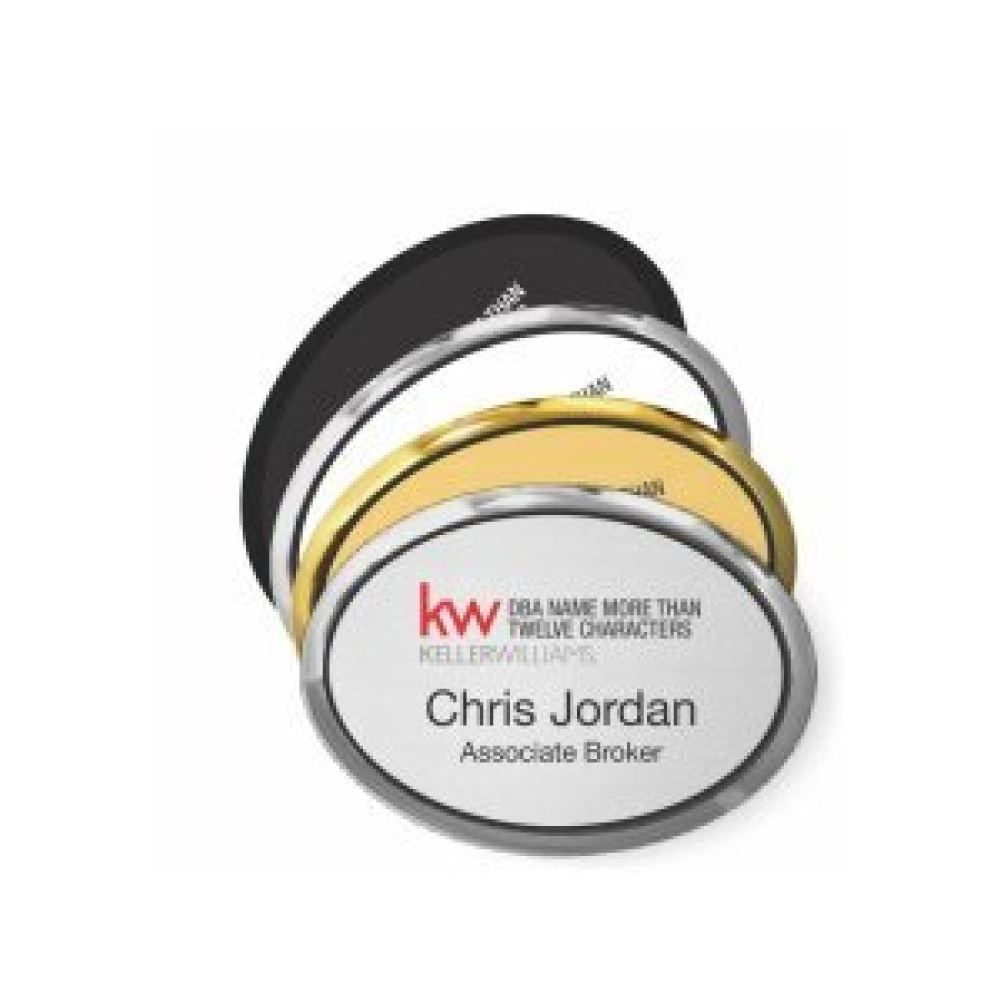 Oval Executive Name Badges