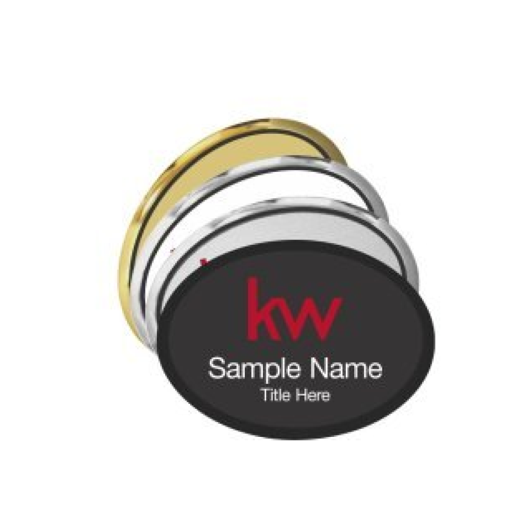 Oval Executive Name Badges