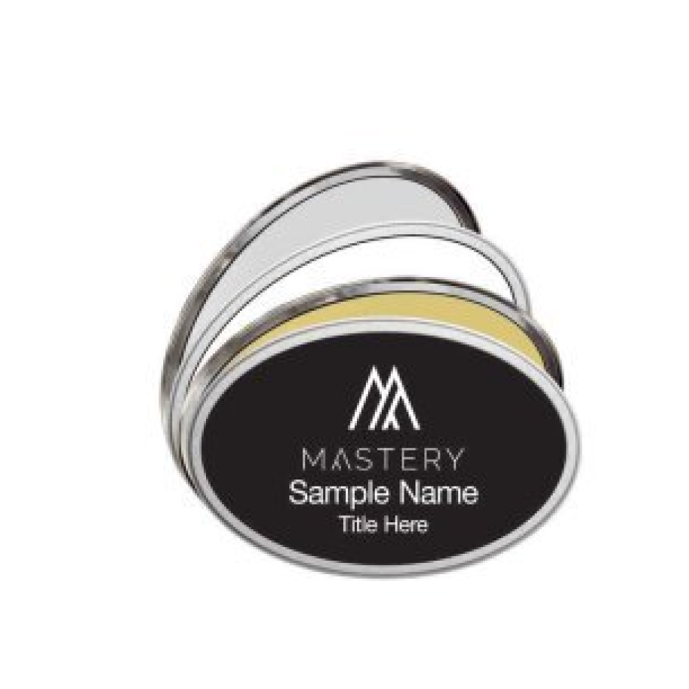 Oval Prestige Name Badges