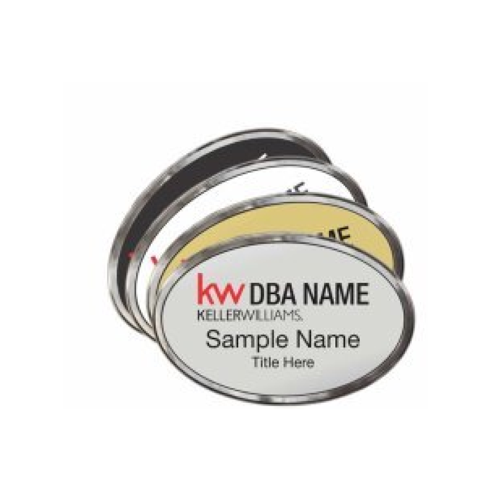 Oval Prestige Name Badges