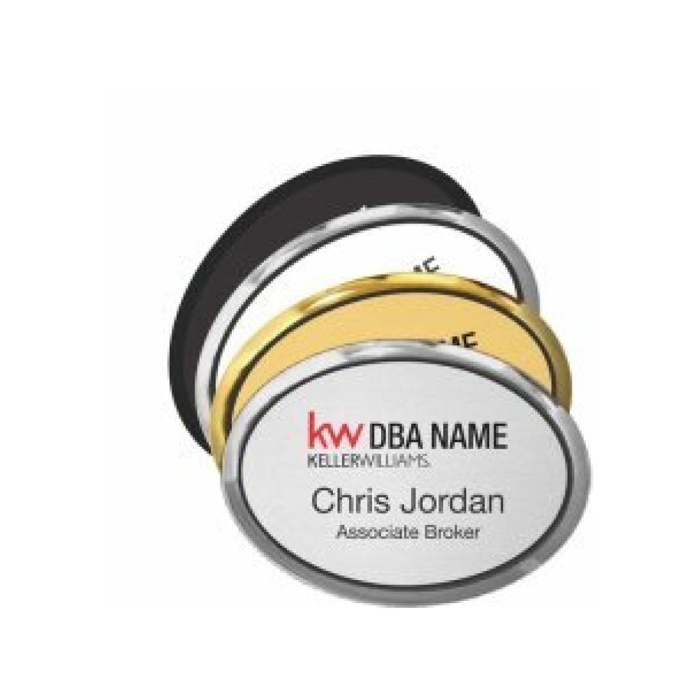 Oval Executive Name Badges