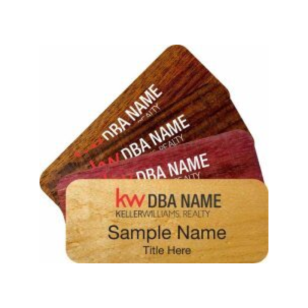 Wood Name Badges