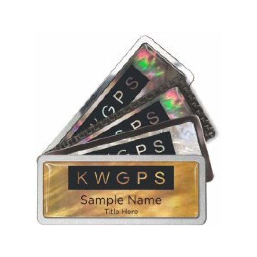 Mother of Pearl Name Badges