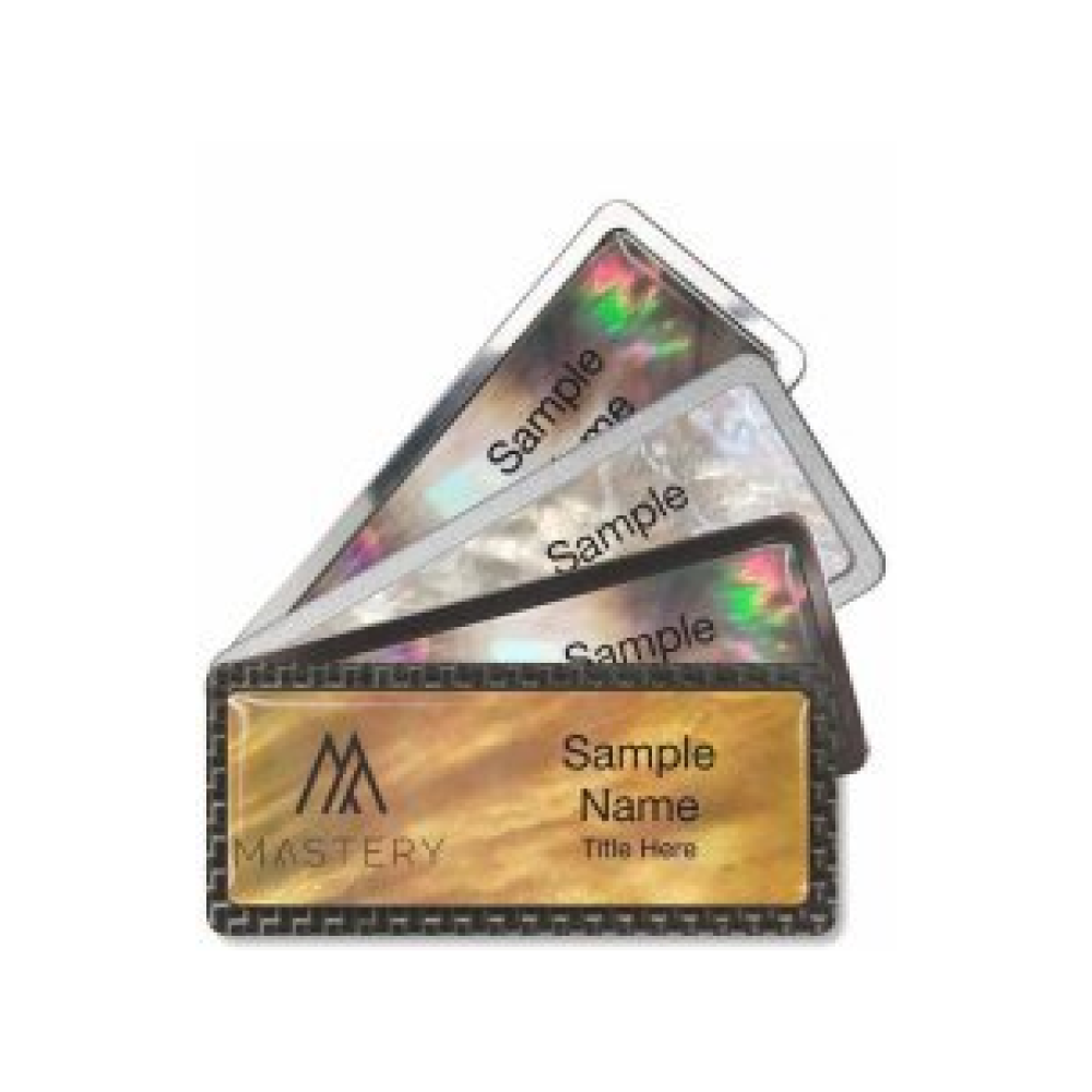 Mother of Pearl Name Badges