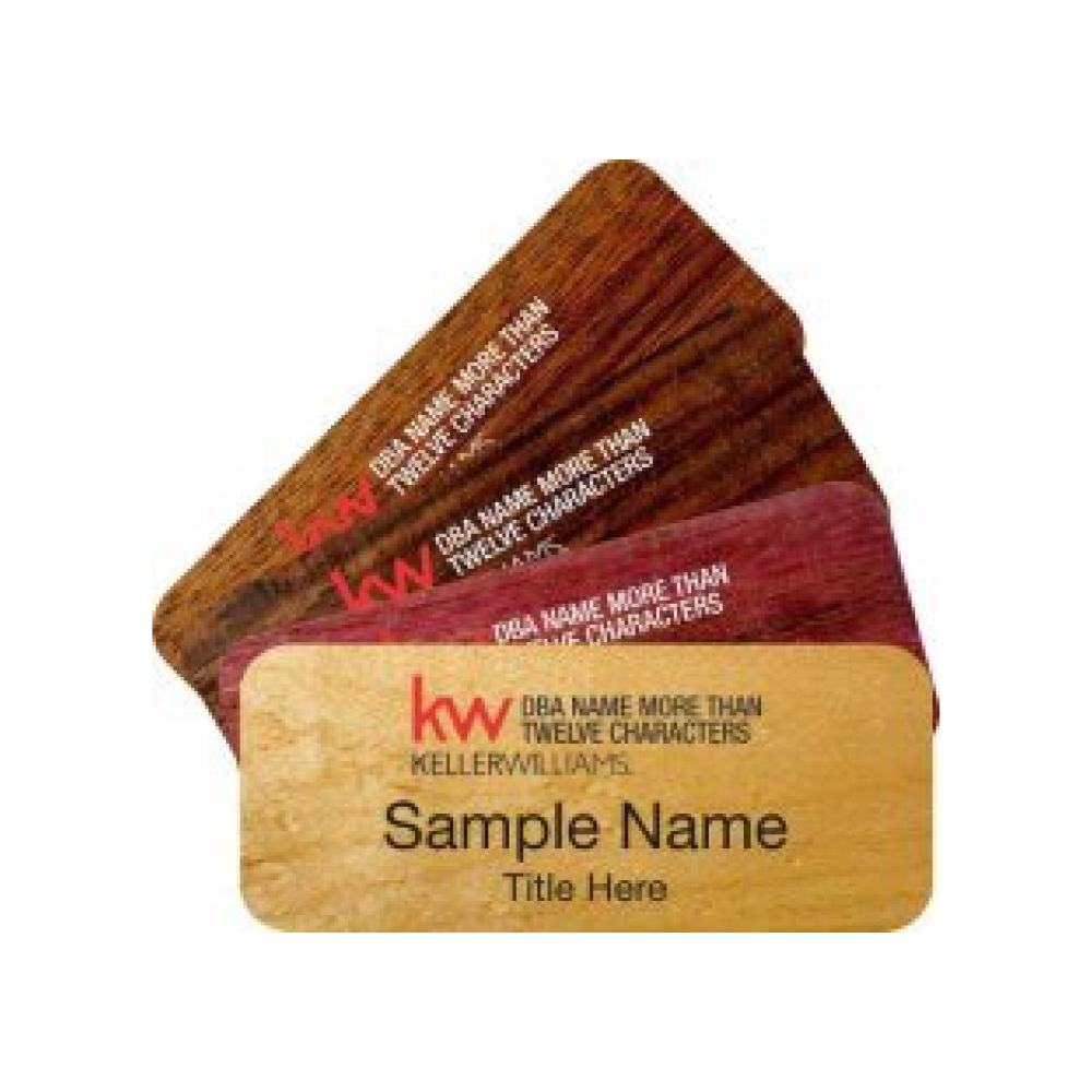 Wood Name Badges
