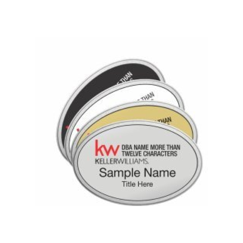Oval Prestige Name Badges
