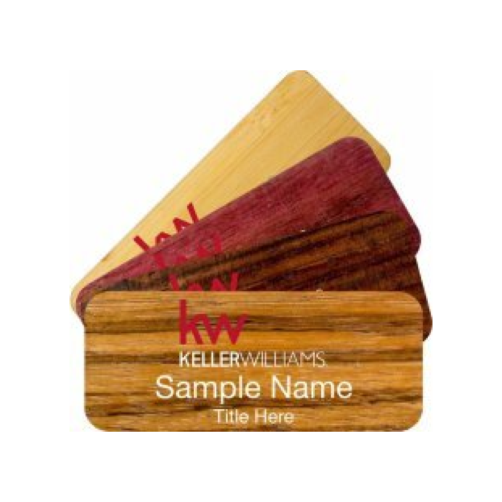 Wood Name Badges