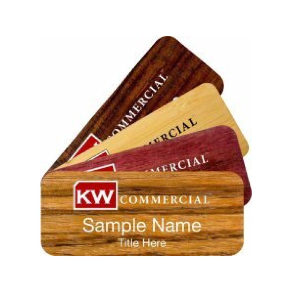 Wood Name Badges
