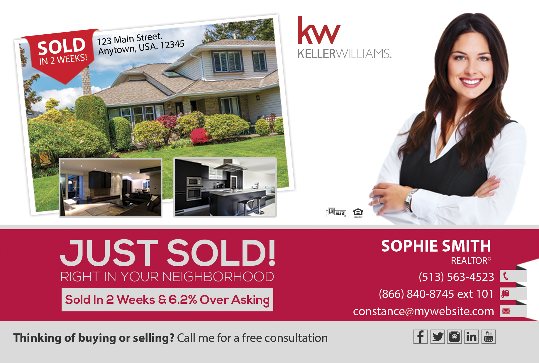 Why Keller Williams Just Listed and Just Sold Postcards Still Generate Leads