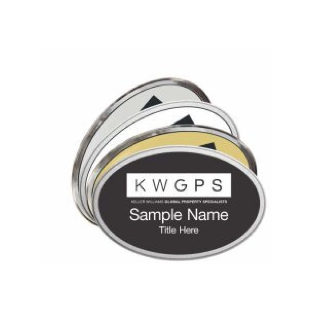 Oval Prestige Name Badges