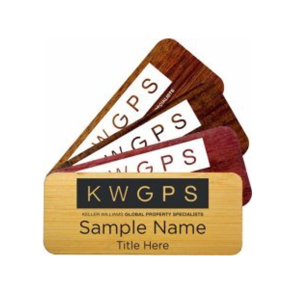 Wood Name Badges