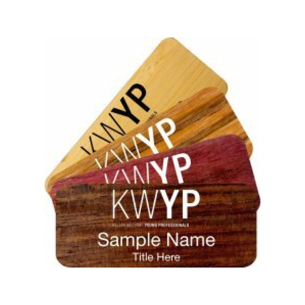 Wood Name Badges