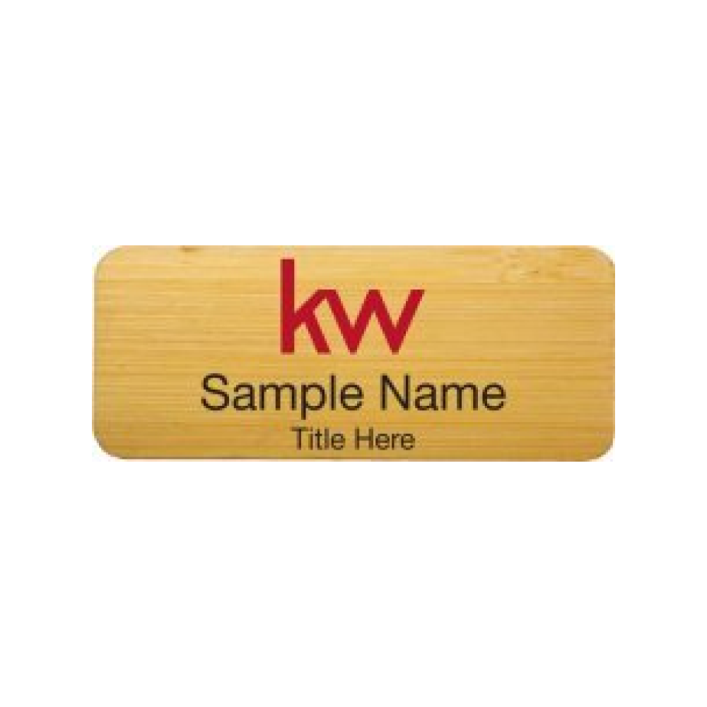 Wood Name Badges