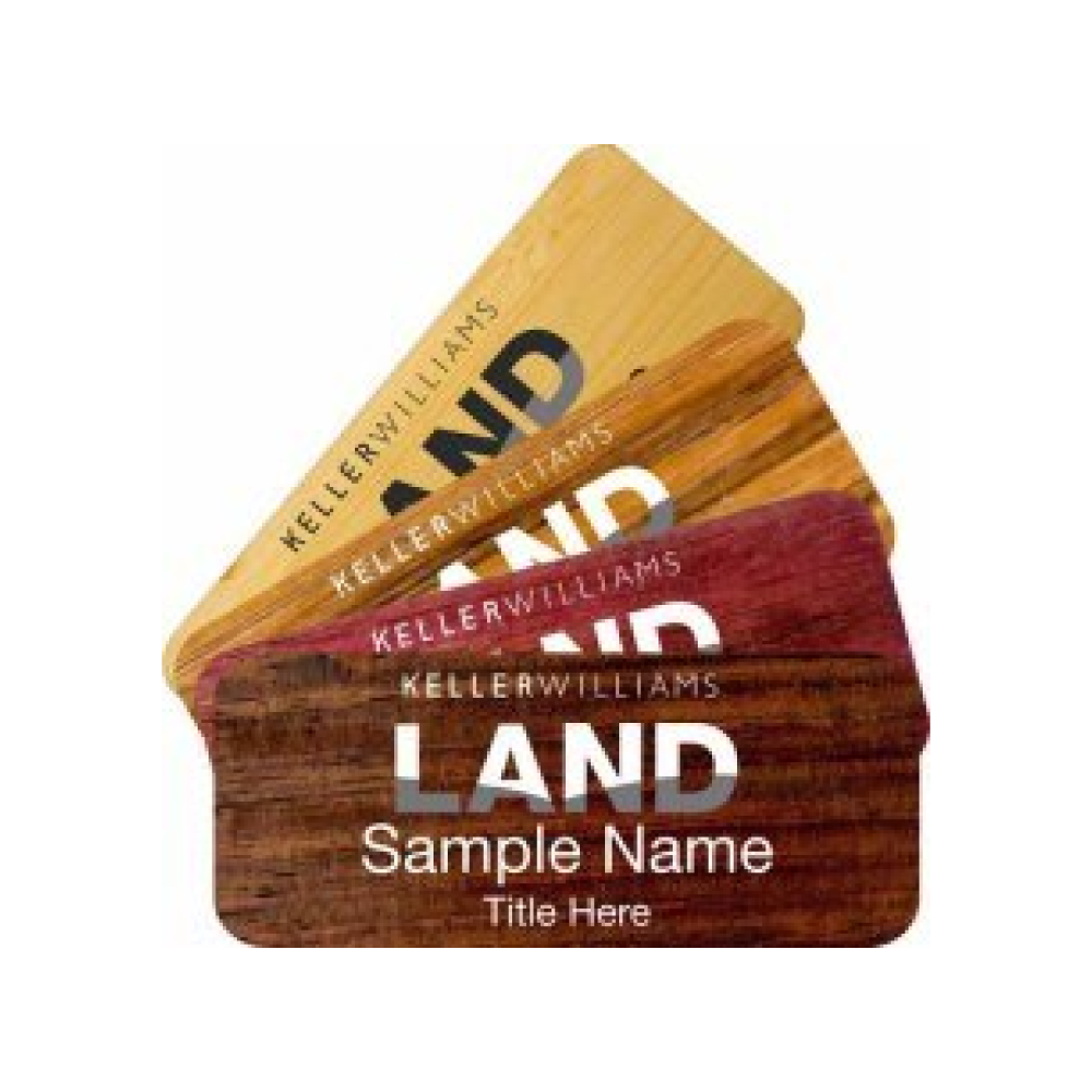 Wood Name Badges