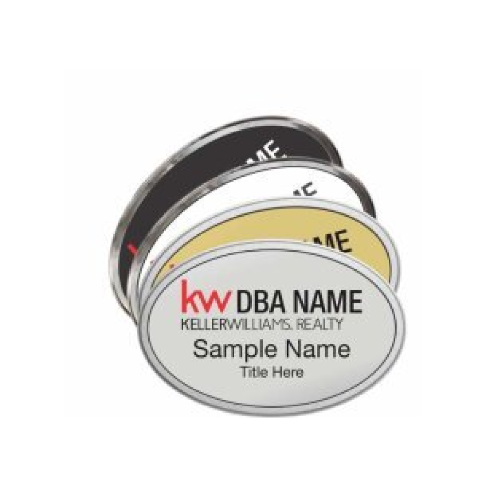 Oval Prestige Name Badges