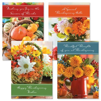 Bouquet Thanksgiving Cards | Personalized Greeting Cards