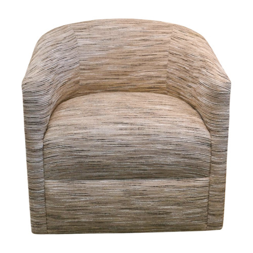 Classic Barrel Swivel Chair, David Chase Furniture, Steamboat Springs, Colorado - Head on