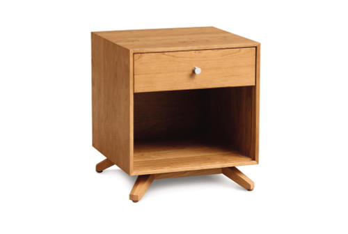 Astrid 1 Drawer Nightstand, David Chase Furniture, Steamboat Springs, Colorado - Cherry, Angle