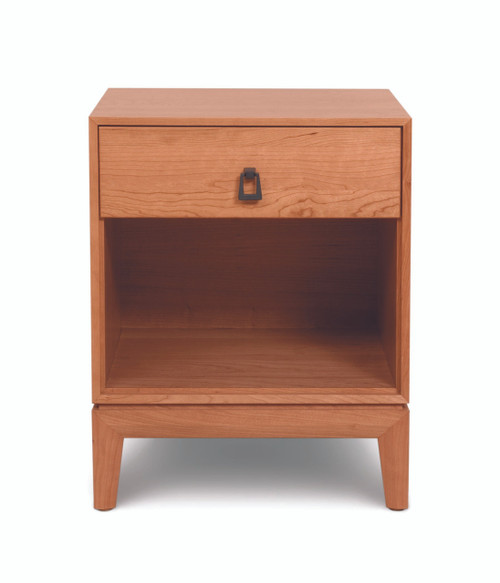 Mansfield 1 Drawer Nightstand in Walnut, David Chase Furniture, Steamboat Springs, Colorado - Head on