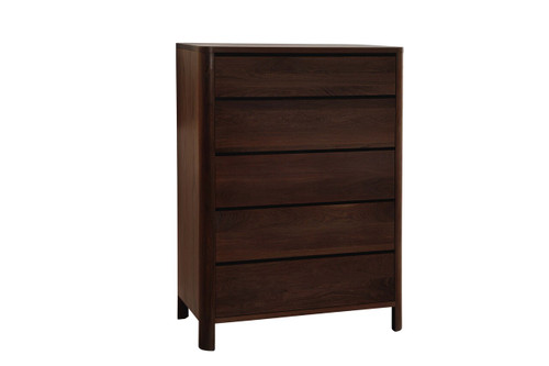 Curva 5 Drawer Chest. David Chase Furniture, Steamboat Springs, CO - Dark wood