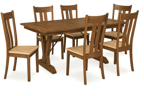 Frontier Dining Table with Rustic Urbana Side Chairs, David Chase Furniture, Steamboat Springs, Colorado - Full Frontier Dining Table with Rustic Urbana Side Chairs, David Chase Furniture, Steamboat Springs, Colorado - Full