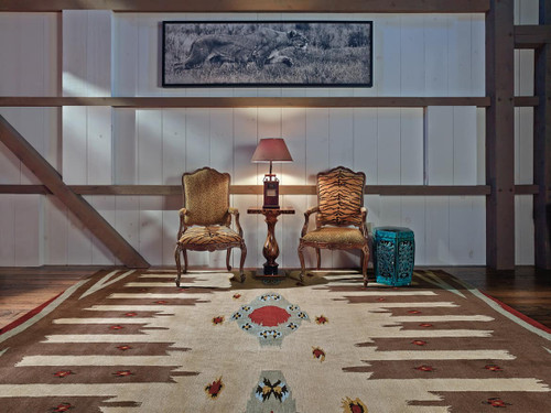 Mesa Weave - LW71B Dark Brown Area Rug, David Chase Furniture, Steamboat Springs, CO - Lifestyle