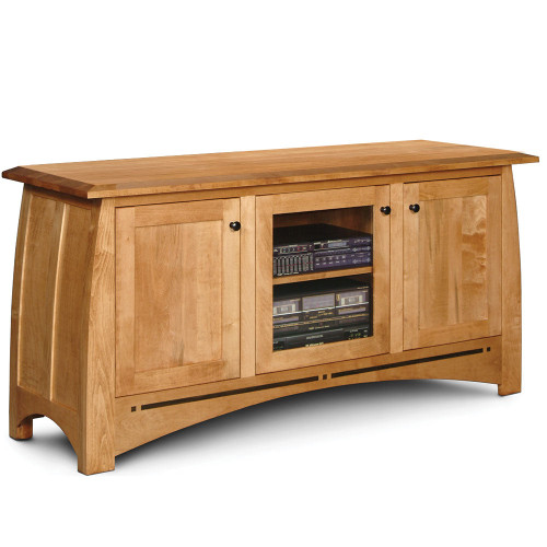 Aspen 3-Door TV Stand with Inlay. David Chase Furniture, Steamboat Springs, CO - Full