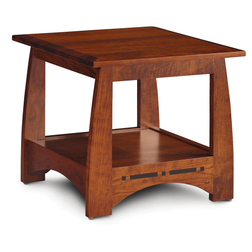 Aspen End Table with Inlay. David Chase Furniture, Steamboat Springs, CO - Full