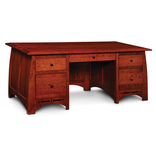 Aspen Executive Desk with Inlay. David Chase Furniture, Steamboat Springs, CO - Full