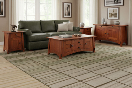 McCoy Cabinet Coffee Table - Express. David Chase Furniture, Steamboat Springs, CO - Lifestyle