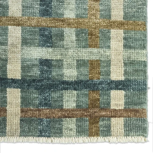 Cera - Roshell. Blue Area Rug, David Chase Furniture, Steamboat Springs, CO - Detail 1