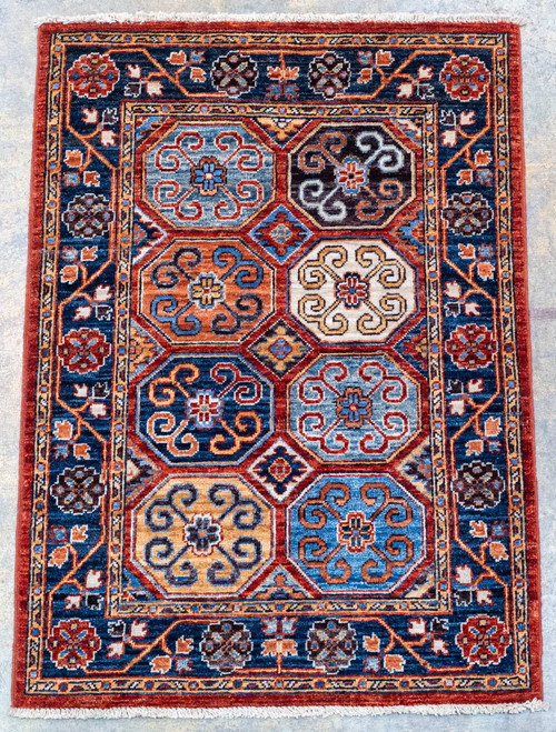 Turkomen design rug. Handmade, 100% wool. Pak-Afg.