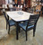 Table with Self Storing Leaf, David Chase Furniture, Steamboat Springs, Colorado - With chairs