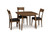 Catalina Square Fixed Top Table, David Chase Furniture, Steamboat Springs, Colorado - Walnut, with chairs Catalina Square Fixed Top Table, David Chase Furniture, Steamboat Springs, Colorado - Walnut, with chairs