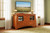 Aspen TV Stand with Inlay. David Chase Furniture, Steamboat Springs, CO - Lifestyle