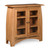 Aspen Short Bookcase with Glass Doors and Inlay. David Chase Furniture, Steamboat Springs, CO - Full